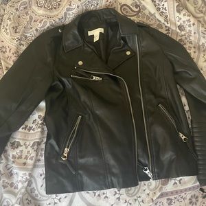 Faux leather jacket. H&M
